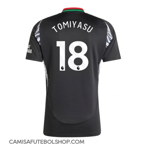 Camisa de time de futebol Arsenal Takehiro Tomiyasu #18 Replicas 2º Equipamento 2024-25 Manga Curta